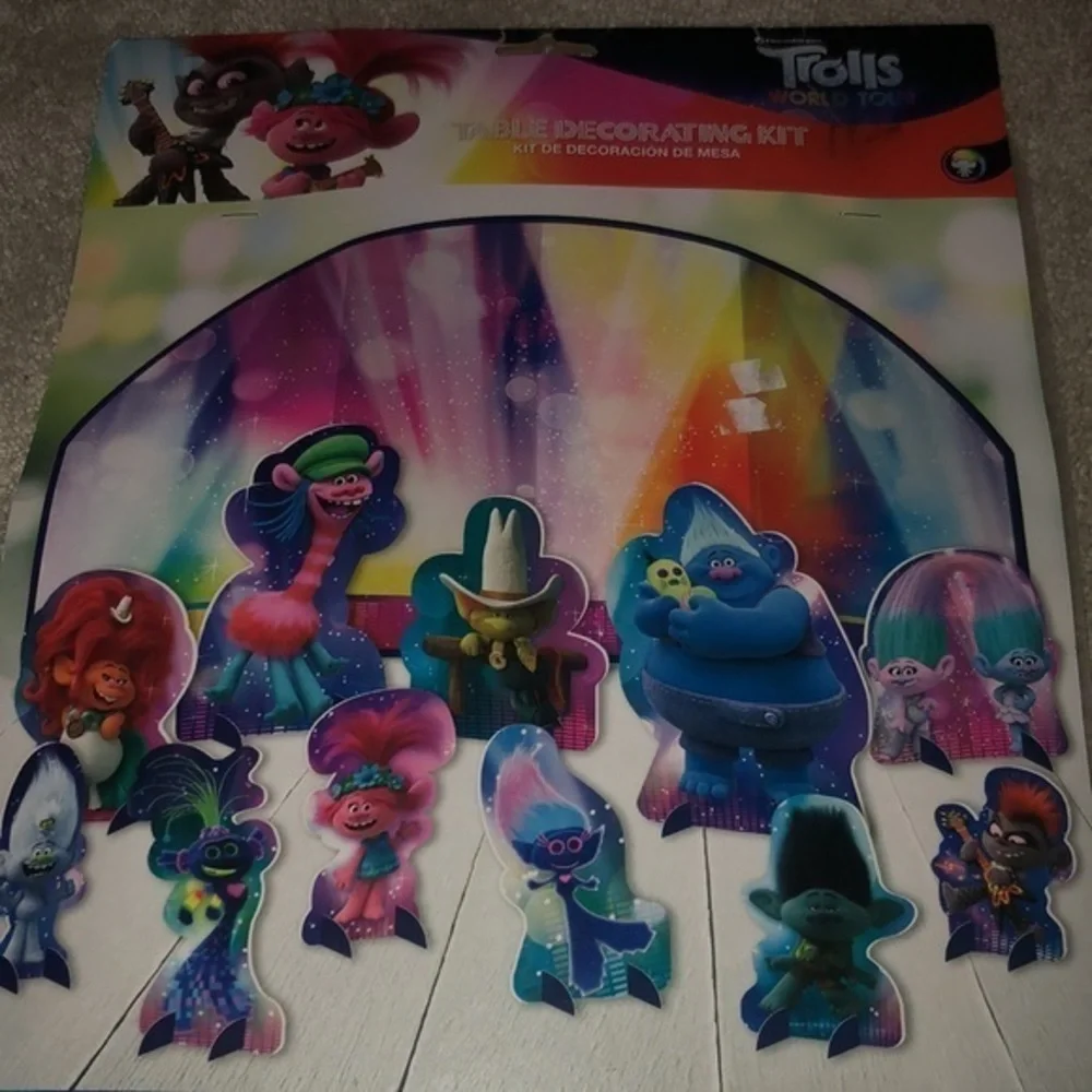 Trolls World Tour Birthday Party Table Decorating Kit‎ New